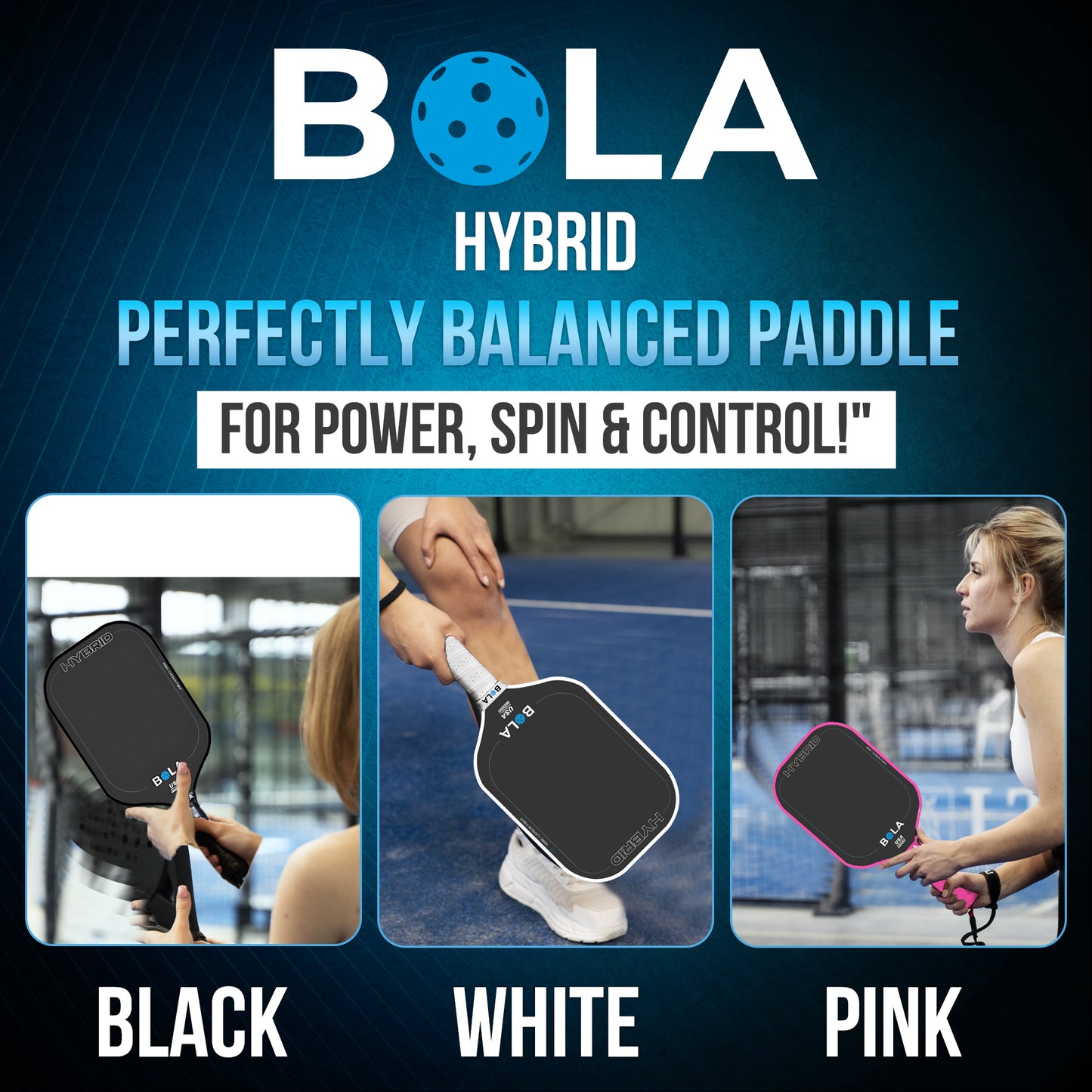 BOLA HYBRID Pickleball Paddle